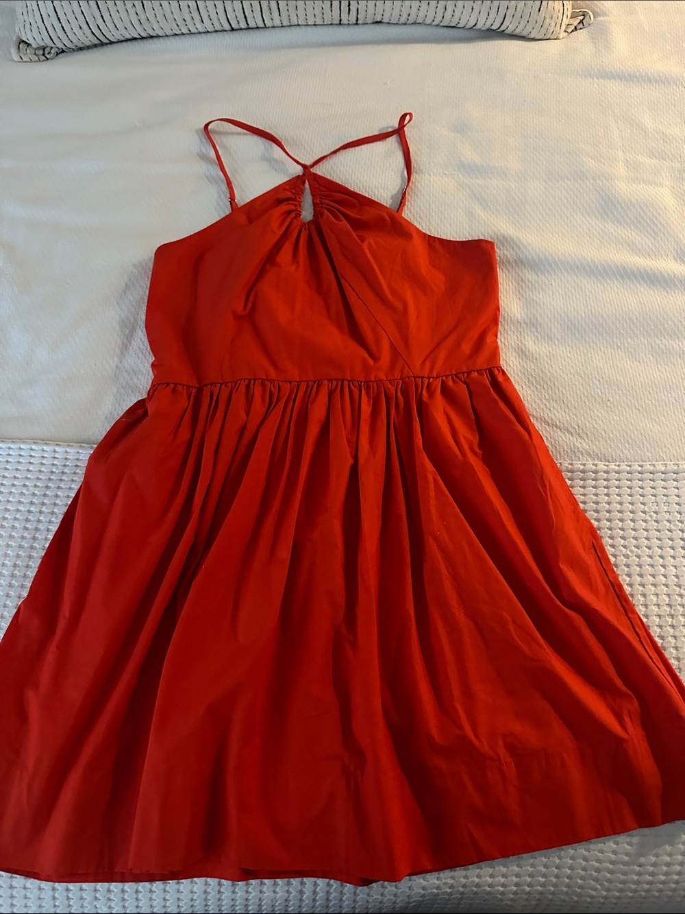 Free Assembly Red Spaghetti‑Strap Sundress
